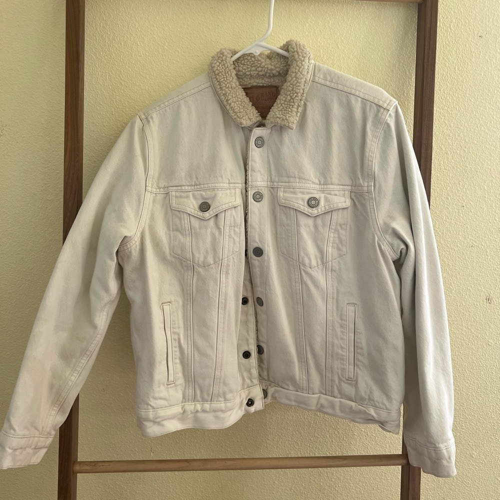 Denim Sherpa Lined Jacket